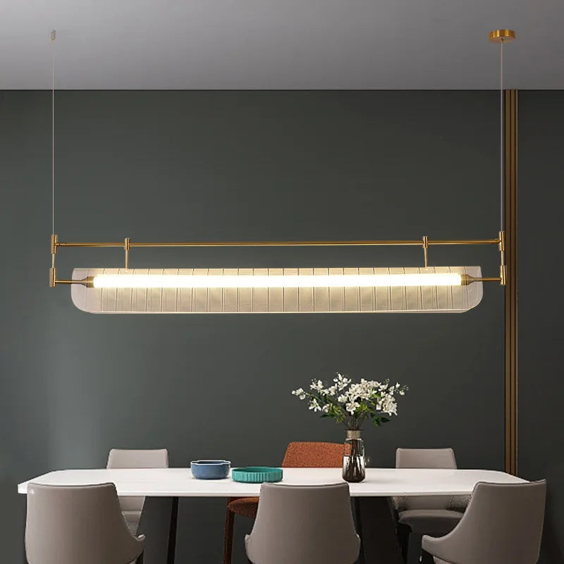 Minimalistische LED-kroonluchter Noordse stijl voor woonkamer en eetkamer – Orithya