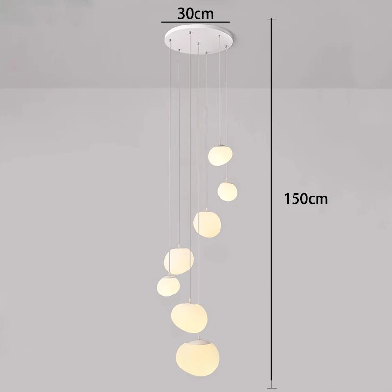 Lustre moderne en alliage pour salons et escaliers – Orialys