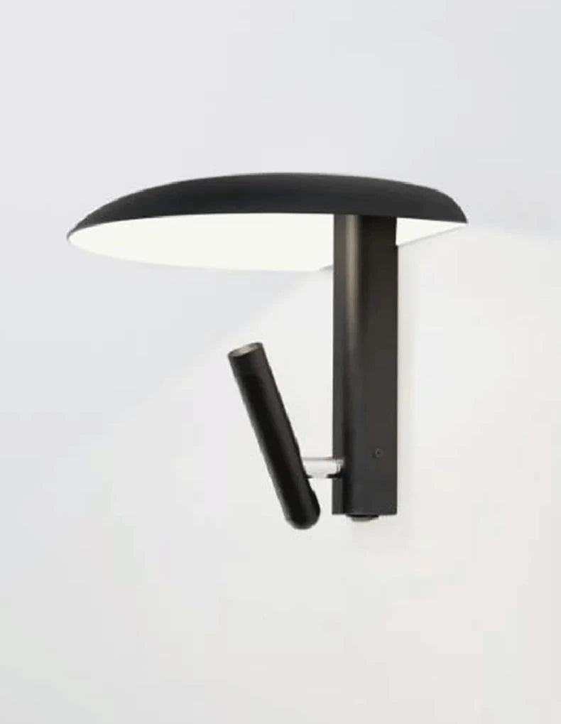 Roteerbare wandlamp in zwart metaal – Zolanire