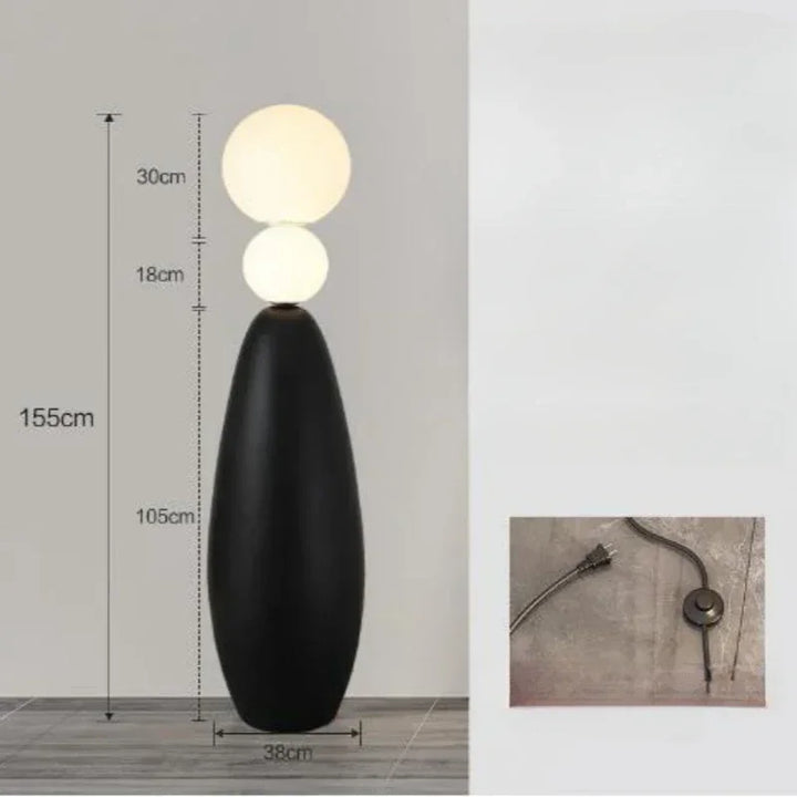 Lampadaire design italien en fer pour salon – Armonello