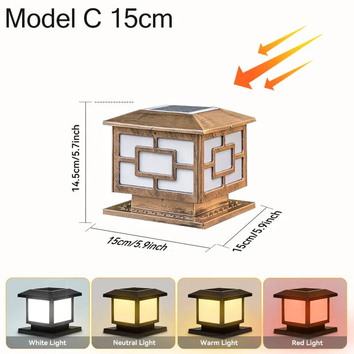 Lampe à poser solaire d'extérieur étanche moderne – Solaira