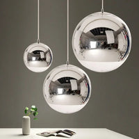 Suspension minimaliste en verre électroplatiné pour restaurants – Alvearelia