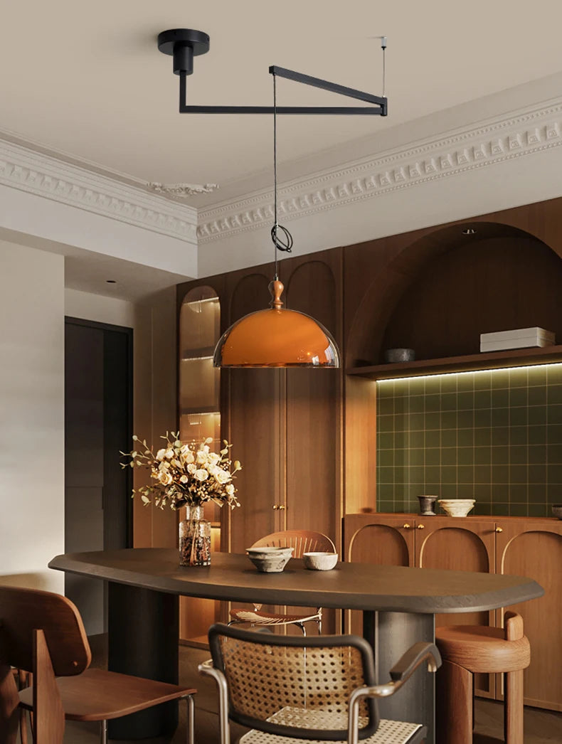 Suspension acrylique marron pour salle à manger – Armoniel