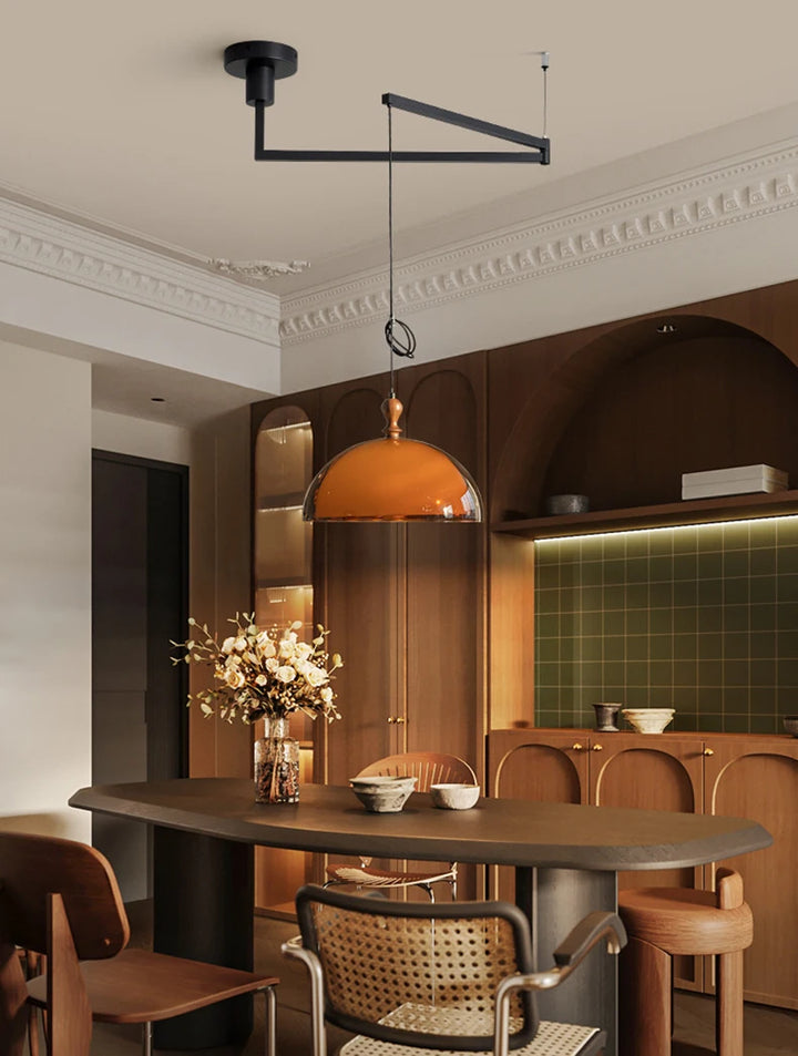 Suspension acrylique marron pour salle à manger – Armoniel