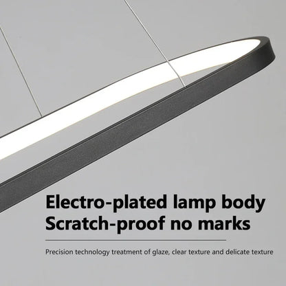 Ondéa Oval LED Pendant Light contemporary design uniform lighting - view 11