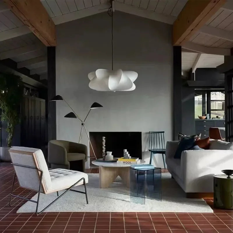 Zijden hanglamp in Japanse stijl voor woonkamer – Zénithra