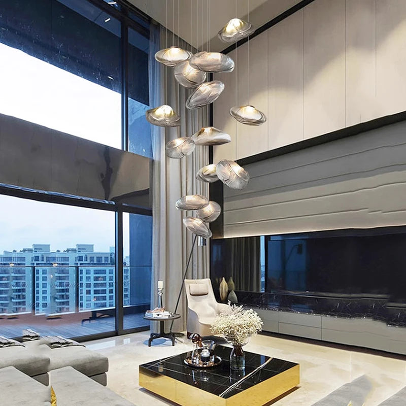 Moderne hanglamp van legering voor eetkamer – Armoniquem