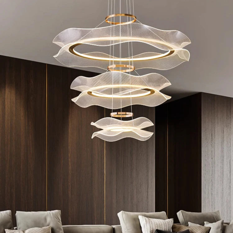 Moderne LED-hanglamp van acryl voor woonkamer – Célinova