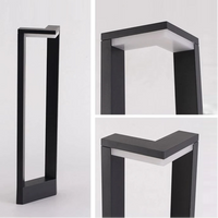 Lampadaire de jardin moderne en aluminium noir – Ataraxia