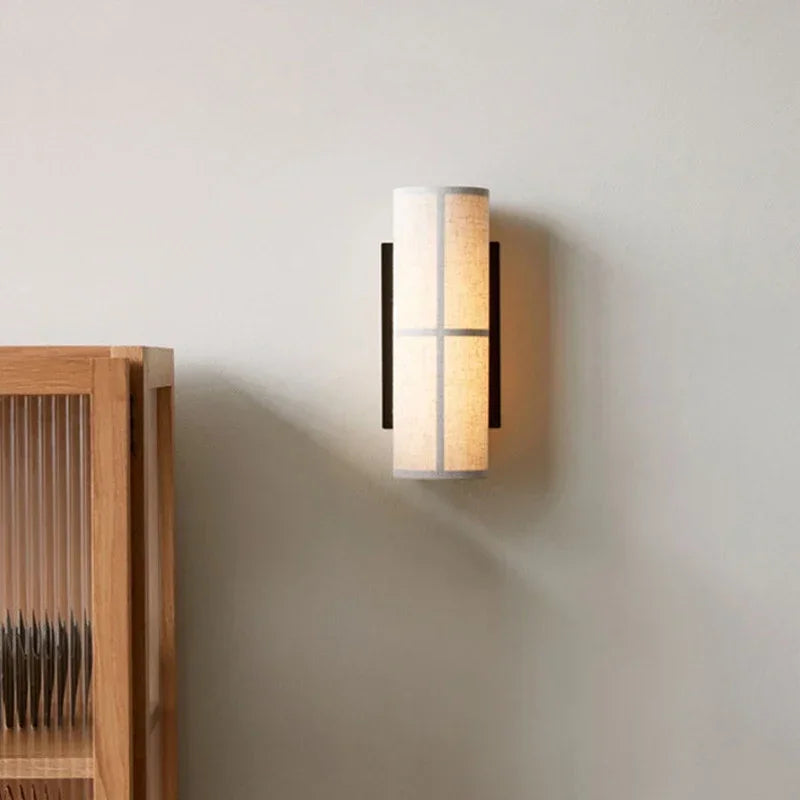 Vintage wandlamp in stof voor slaapkamer – Zénitude