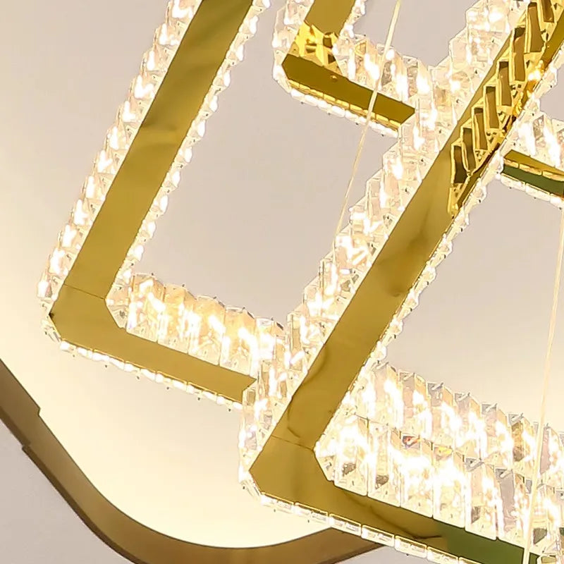 Lustre en cristal moderne pour salon – Cristarve