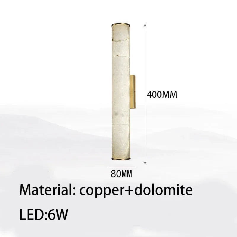 Applique murale en marbre et cuivre – Marmoria