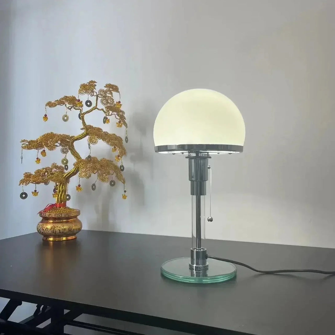 Lampe de bureau design nordique en verre et métal – Orinox