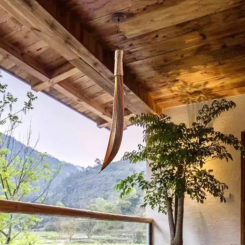 Suspension en Bois Wabi-Sabi – Mirael