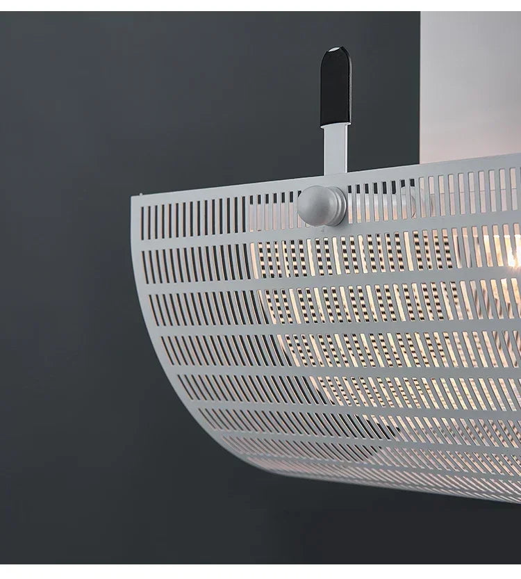 Suspension Moderne en Métal Noir et Blanc pour Salon – Zébrano