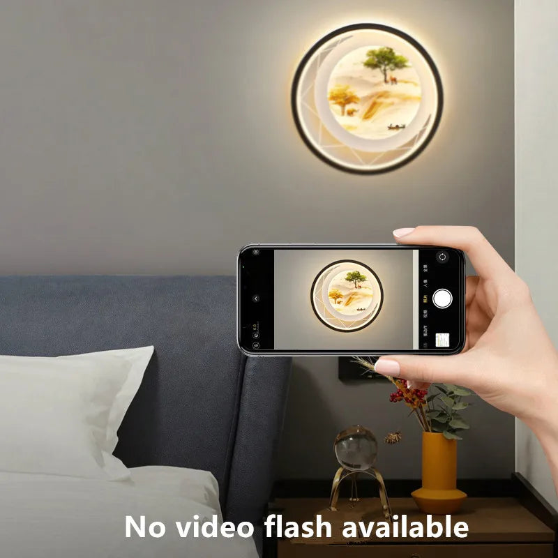 Applique murale en fer style chinois pour chambre – Oriensio