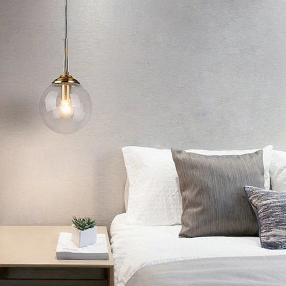 LED-hanglamp in gepolijst glas voor woonkamer – Crealuxa