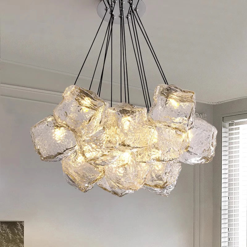 Moderne glazen hanglamp voor eetkamer – Célestine