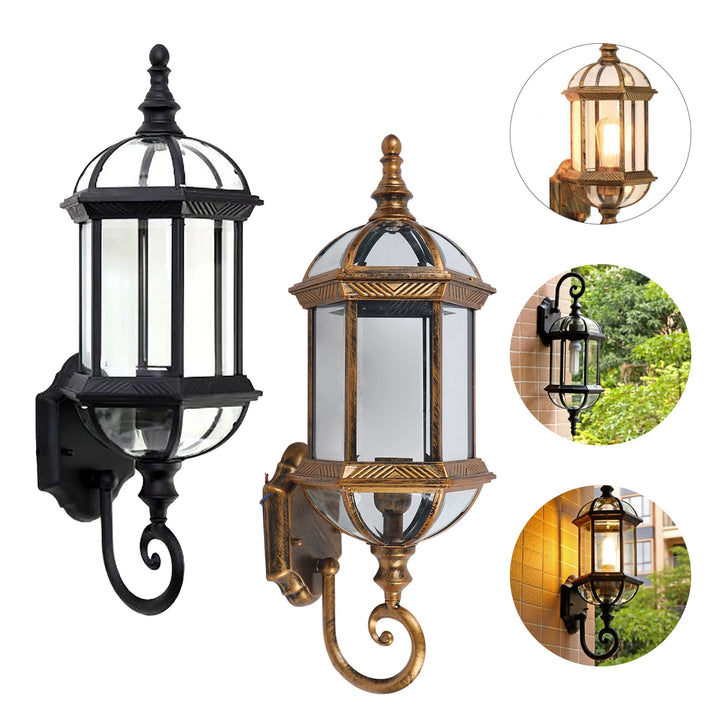 Applique murale vintage en fer noir pour extérieur – Zénithra