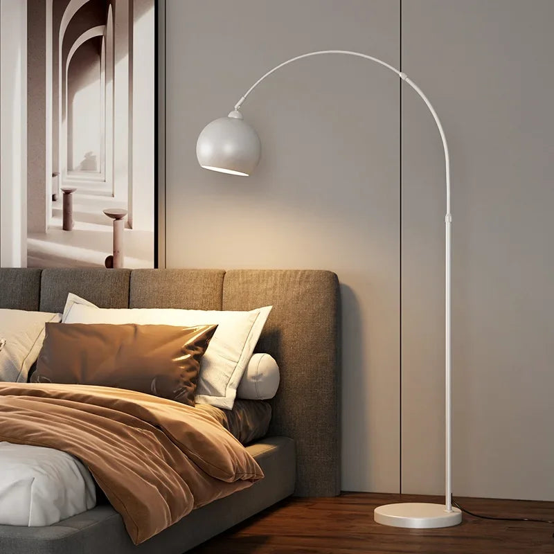  Lampadaire Chrome Poli LED Dimmable Blanc – Tripotys