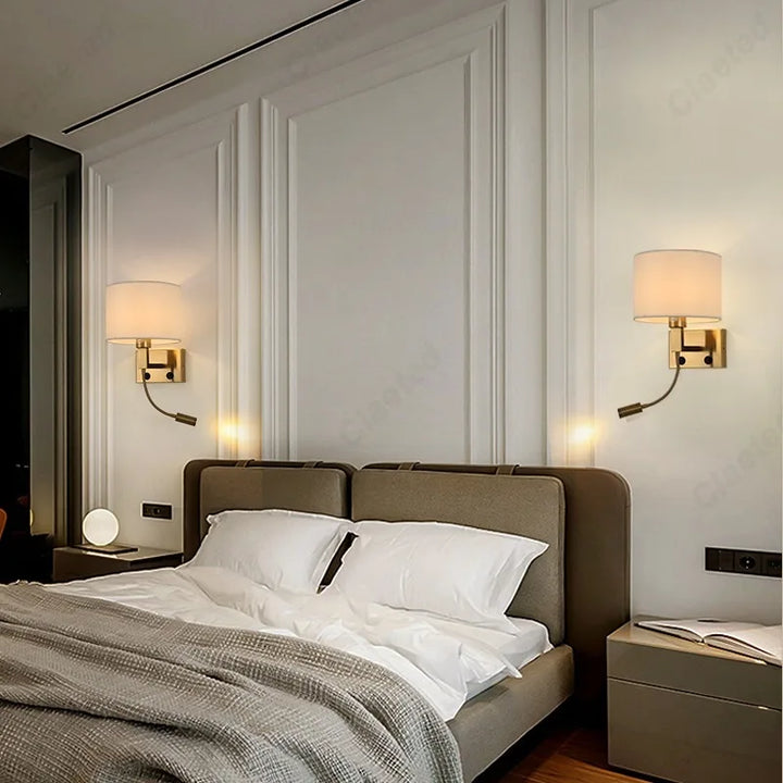 Applique murale en tissu LED pour chambre – Armoniel