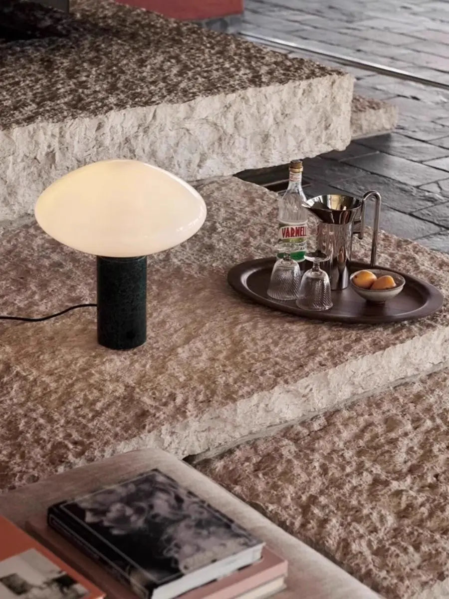 Lampe de Table Nordique en Marbre Vintage pour Salon – Armonique