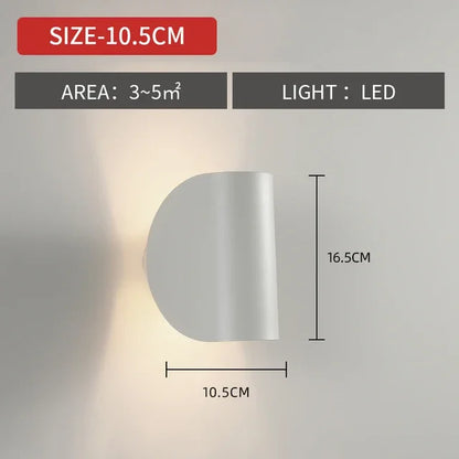 Moderne draaibare wandlamp in aluminium – Ciralux