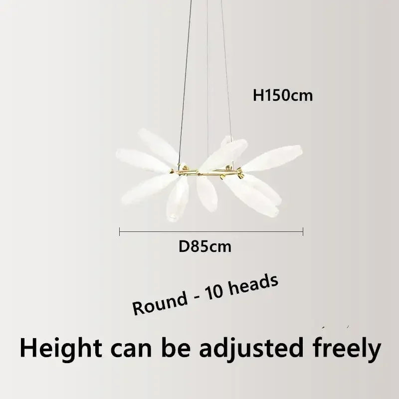 Suspension LED en verre design nordique pour salle à manger – Estelara