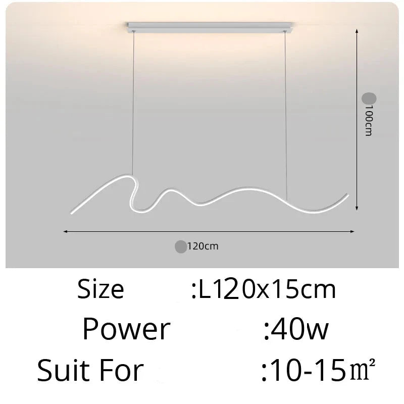 Moderne Zwarte LED Hanglamp voor Interieurs – Caelux