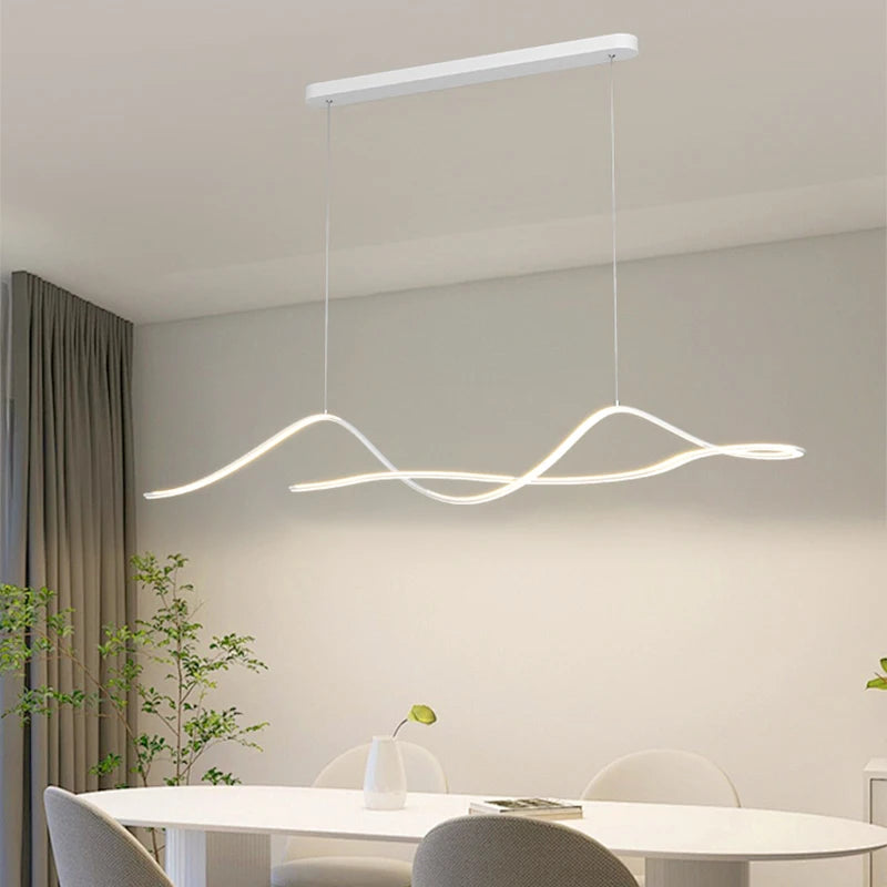 Suspension LED noire moderne pour intérieurs – Caelux