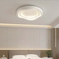 Plafonnier LED minimaliste blanc pour salon moderne – Arionde
