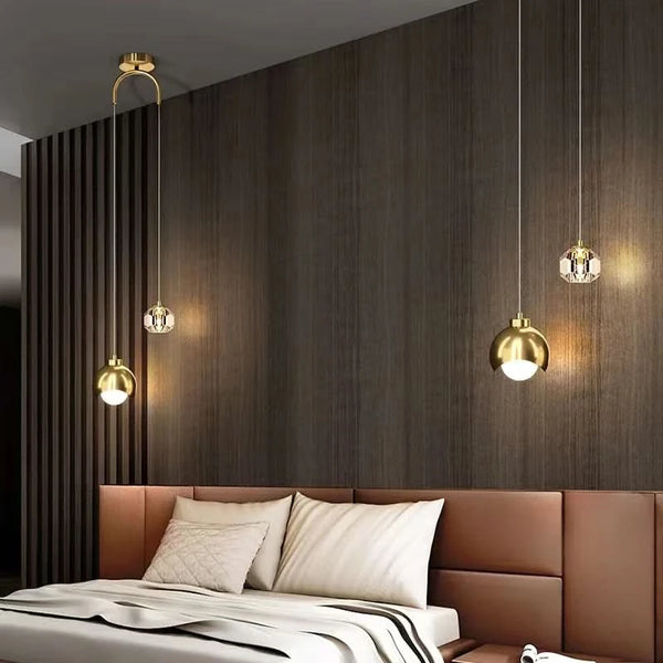 Gouden moderne elegantie LED-hanglamp