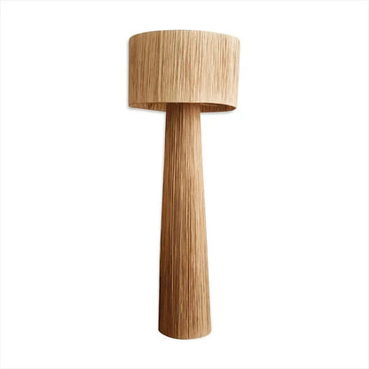 Vloerlamp in Japanse stijl met gevlochten rotting – Kansora