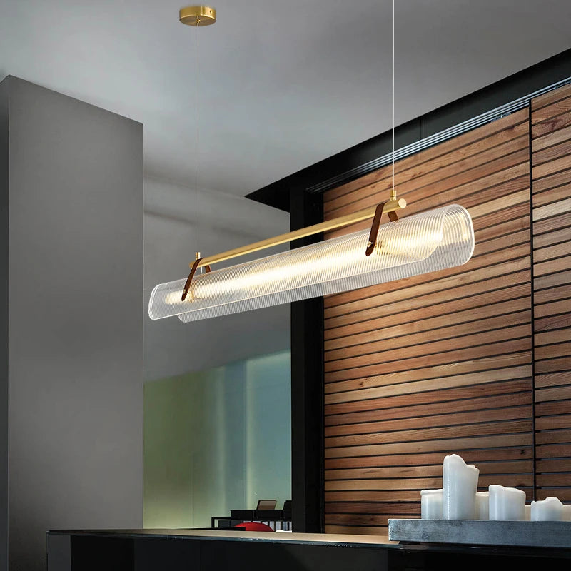 Minimalistische LED-kroonluchter Noordse stijl voor woonkamer en eetkamer – Orithya