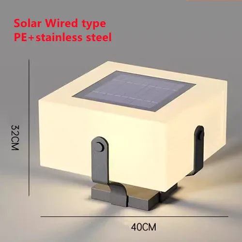 Zonnelamp van roestvrij staal voor tuin – Solastice