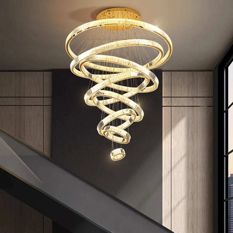 Suspension moderne en cristal pour salle à manger – Cristarion