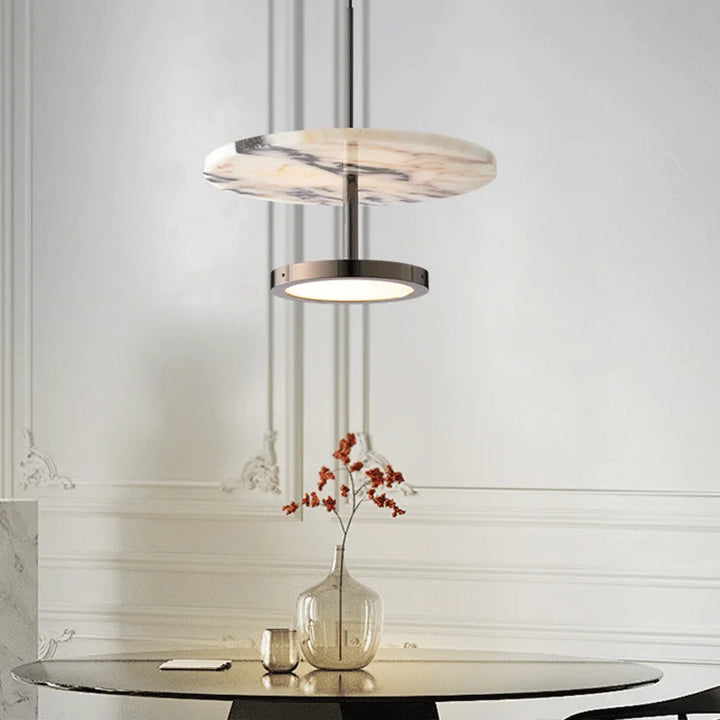 Suspension en pierre naturelle noire pour chambre – Noctura