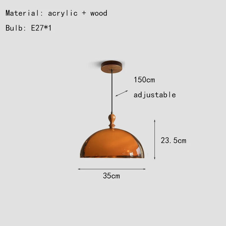 Suspension acrylique marron pour salle à manger – Armoniel