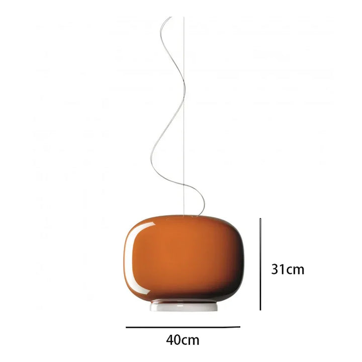 Suspension en verre coloré pour salle à manger et chambre – Armoniel