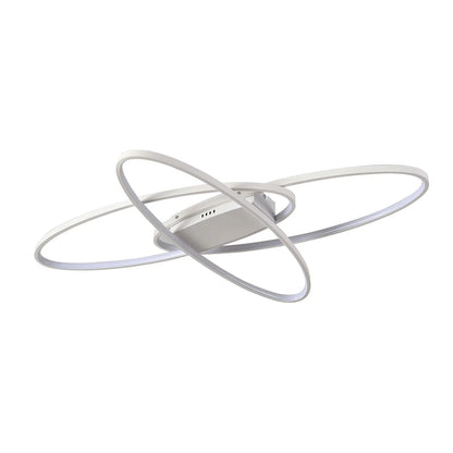 Modern plafondlamp in aluminium voor woonkamer – Alumode