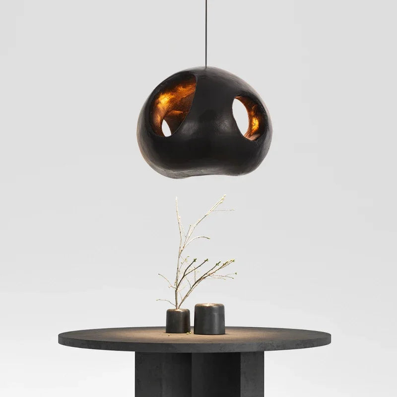 Suspension design avec variateur et finitions élégantes – Lueur Obsidienne
