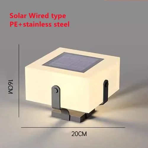 Lampe solaire de jardin en acier inoxydable – Solastice