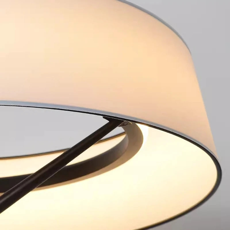 Lampe à pied moderne en tissu nordique pour salon – Armoniev