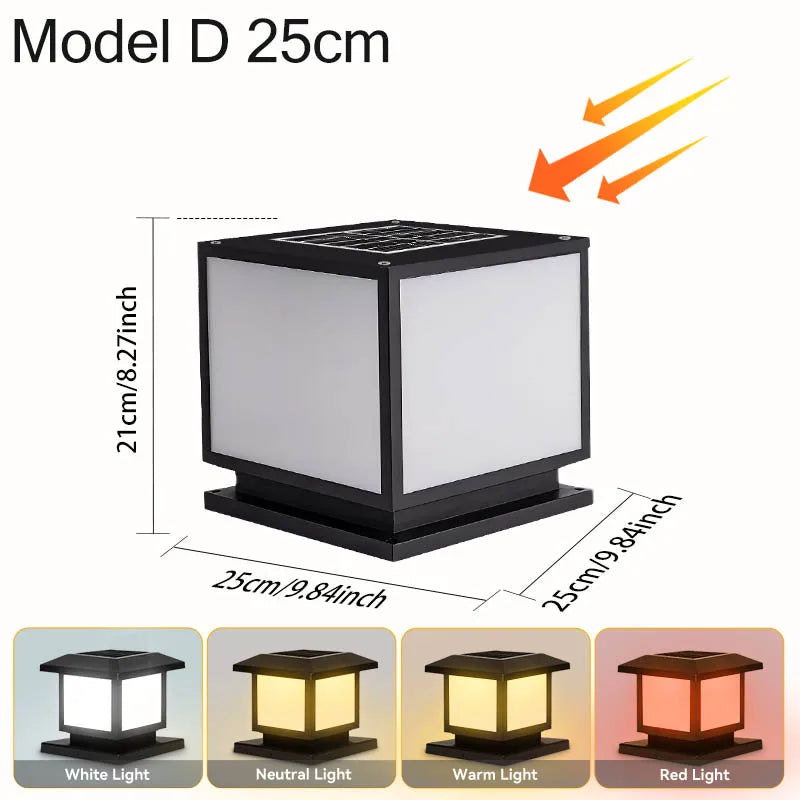 Lampe à poser solaire d'extérieur étanche moderne – Solaira