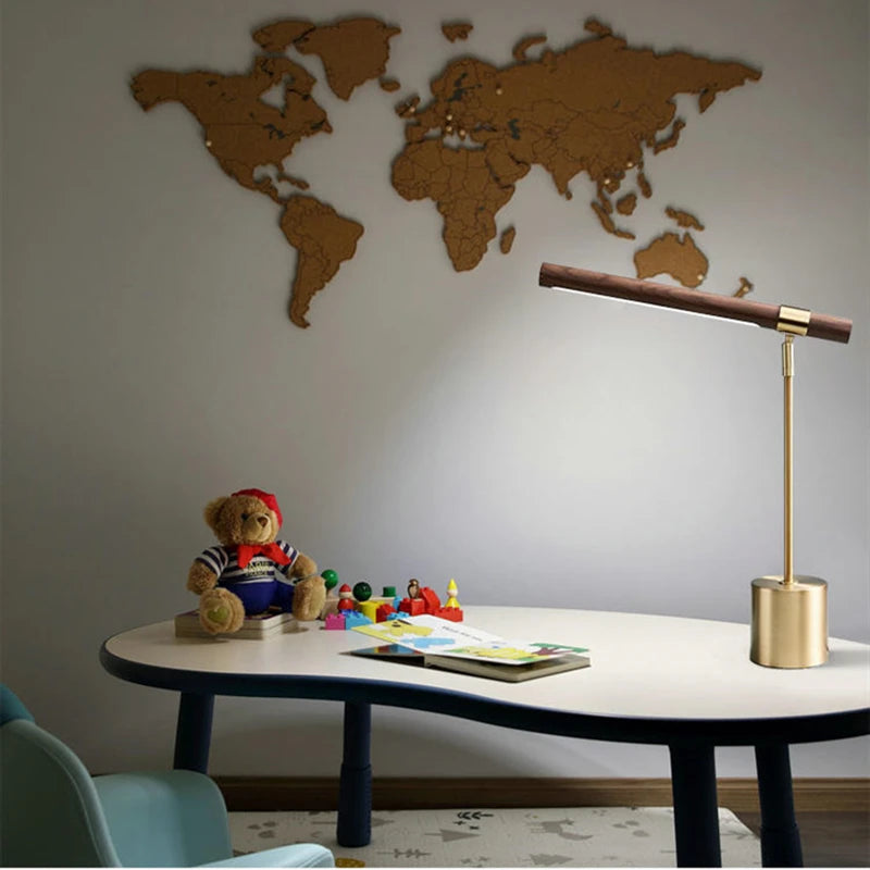 Minimalistische Bedlamp Bamboe Ijzer LED – Helios