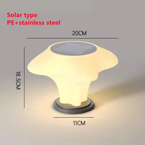 Lampe solaire extérieure moderne en acier inoxydable – Solaris