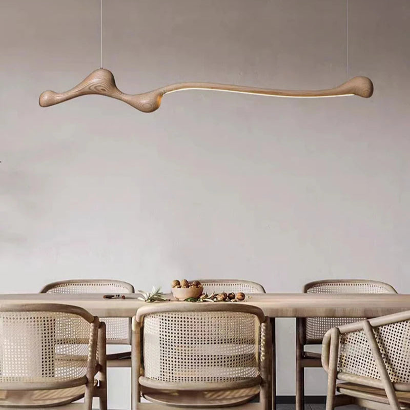 Suspension en frêne LED dimmable pour intérieurs – Armoniel