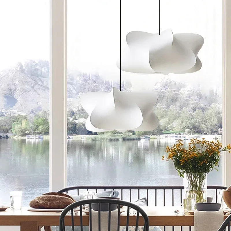 Zijden hanglamp in Japanse stijl voor woonkamer – Zénithra