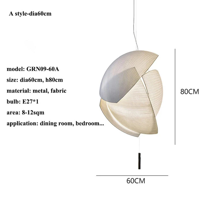 Suspension en tissu LED pour salon – Armonique