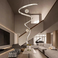 Suspension en cristal moderne pour salons – Crystella